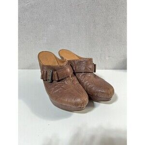Kenneth Cole Gentle‎ Soul Ophelia Brown Split Toe Mule Clogs Sz. 9.5